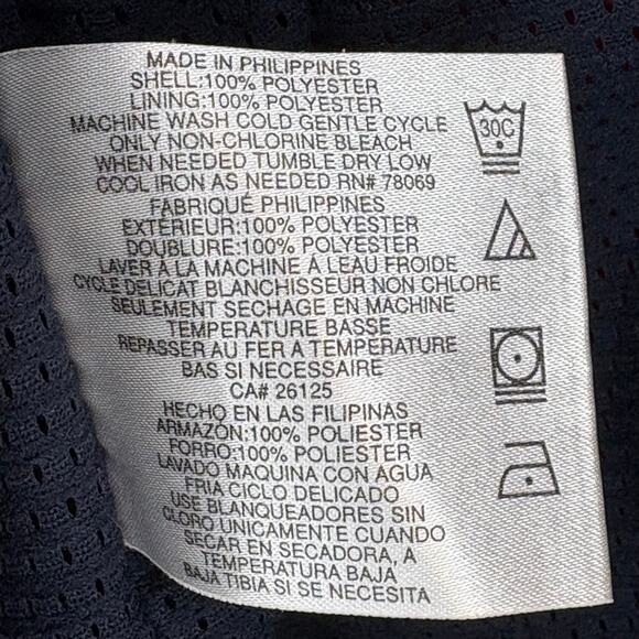 Ashworth Water Resistant Full Zip Thermal Navy Dad Grandpa Golf Jacket Mens Sz L - Picture 7 of 7